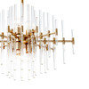 Cyan Design Quebec Pendant Wide in Aged Brass