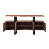 World Interiors - Acres 63" Media Cabinet in Brownstone