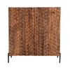 World Interiors - Acres 39" Bar Cabinet in Carved Brownstone