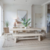 World Interiors - Alexandria 72" Sideboard with Bone, Horn, Wood Inlay on Metal Base