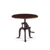World Interiors - Artezia 24" Height Adjustable Crank Side Table in Acacia with Walnut Finish