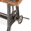 World Interiors - Artezia 62" Drafting Desk with Adjustable Crank in Natural Teak