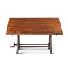 World Interiors - Artezia 62" Drafting Desk with Adjustable Crank in Walnut Finish
