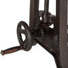 World Interiors - Artezia 62" Drafting Desk with Adjustable Crank in Walnut Finish
