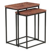 World Interiors - Astoria 20" Nesting Side Tables in Sunburst Brownstone