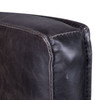 World Interiors - Aven Armchair in Black Leather with Dark Legs