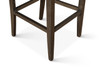 World Interiors - Aven Counter Chair in Black Leather with Dark Legs