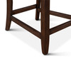 World Interiors - Avery 20" Counter Chair with White Linen and Dark Legs
