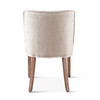 World Interiors - Avery Dining Chair in Off-White Linen with Natural Legs