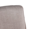 World Interiors - Avery Dining Chair in Off White Linen with Dark Legs