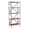 World Interiors - Blayne 78" Tall Shelf in Acacia with Walnut Finish