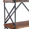 World Interiors - Blayne 78" Tall Shelf in Acacia with Walnut Finish