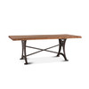 World Interiors - Blayne 94" Dining Table in Live Edge Acacia with Walnut Finish