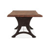 World Interiors - Blayne 94" Dining Table in Live Edge Acacia with Walnut Finish