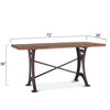 World Interiors - Blayne 72" Gathering Table in Live Edge Acacia with Walnut Finish