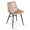 World Interiors - Brisbane Stanley Leather Dining Chair in Dusty Tan