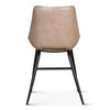 World Interiors - Brisbane Stanley Leather Dining Chair in Dusty Tan