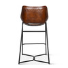 World Interiors - Brisbane Stanley Counter Chair in Hand Washed Chestnut Leather