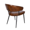 World Interiors - Brisbane Dover Armchair in Washed Chestnut Leather