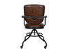 World Interiors - Brisbane Oden Desk Chair in Antique Whiskey Leather