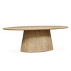 World Interiors - Calabasas 86" Oval Dining Table in Natural White Finish
