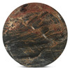 World Interiors - Caldera 48" Round Dining with Lava Marble and Dark Oak Base
