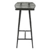World Interiors - Calloway 17" Side Table with Glass Top