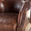 World Interiors - Charles Albert Armchair in Vintage Cigar Leather