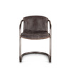 World Interiors - Chiavari Leather Dining Chair in Antique Ebony