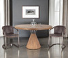 World Interiors - Chiavari Leather Dining Chair in Antique Ebony