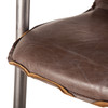 World Interiors - Chiavari Dining Chairs in Jet Brown Leather and Steel