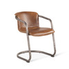 World Interiors - Chiavari Leather Dining Chair in Chestnut
