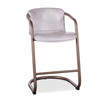 World Interiors - Chiavari Leather Counter Chair in Vintage White