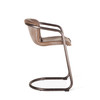 World Interiors - Chiavari Leather Counter Chair in Jet Brown