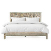 World Interiors - Cordoba Queen Bed in Reclaimed Wood with Vintage Teal Finish