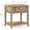 World Interiors - Cordoba Vintage Teal Night Stand