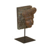 World Interiors - Curio Tribesman Head on Iron Stand