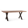World Interiors - Elliston 80" Dining Table in Sheesham and Matte Black Iron