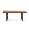 World Interiors - Elliston 46" Coffee Table in Sheesham and Matte Black Iron