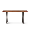 World Interiors - Elliston 58" Console Table in Sheesham and Matte Black Iron