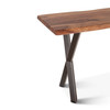 World Interiors - Elliston 58" Console Table in Sheesham and Matte Black Iron