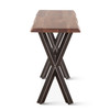 World Interiors - Elliston 58" Console Table in Sheesham and Matte Black Iron
