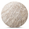 World Interiors - Fargo 54" Dining Table in Capri Beige Marble with Mango Wood Base