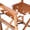 World Interiors - Galway 23" Folding Counter Chair in Brown Hair on Hide