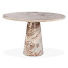 World Interiors - Giza 48" Round Dining Table in Brown Toronto Marble