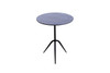 World Interiors - Glacier 18" Accent Table with Lava Marble