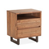 World Interiors - Glenwood Nightstand in Smoked Acacia