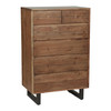 World Interiors - Glenwood 34" Tall Chest in Smoked Acacia