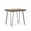 World Interiors - Grandby 26" Side Table in Acacia with Walnut Finish
