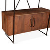 World Interiors - Halden Tall Bookshelf in Pecan Brown